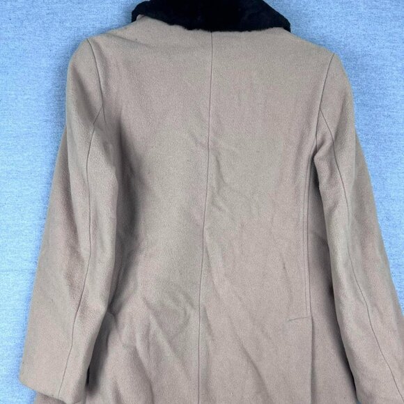 Vintage Made In Italy Benetton Fur Tan Jacket Size Xs 60s Jackie Kennedy - Picture 3 of 7